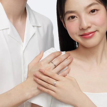 แหวนคู่รัก วิบวับเรียบหรู ปรับขนาดได้ 278