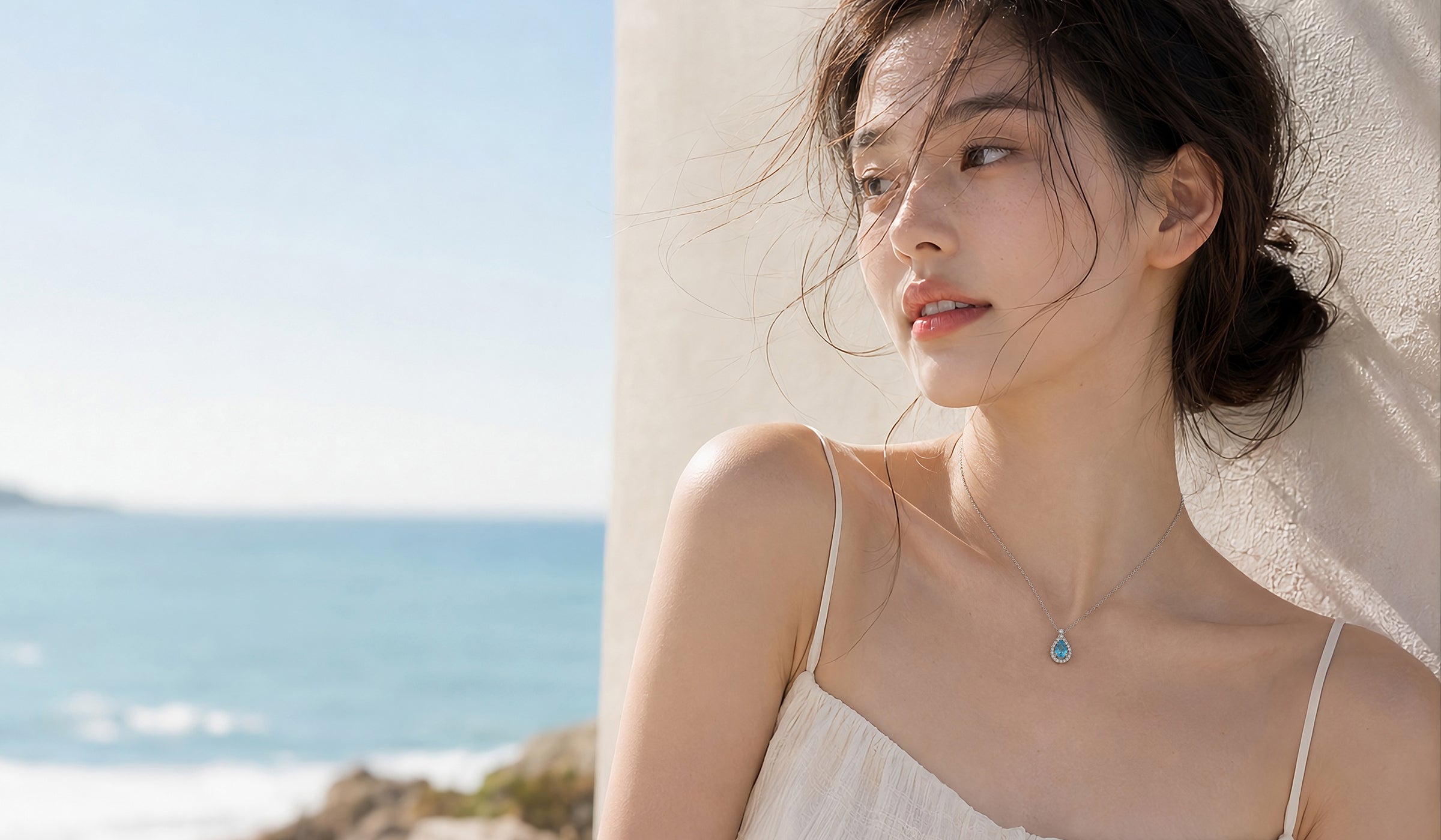 LsJewelry necklace editorial poster