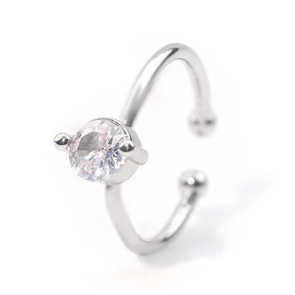แหวนดาวและพระจันทร์ ปรับขนาดได้ สไตล์วินเทจ 3016