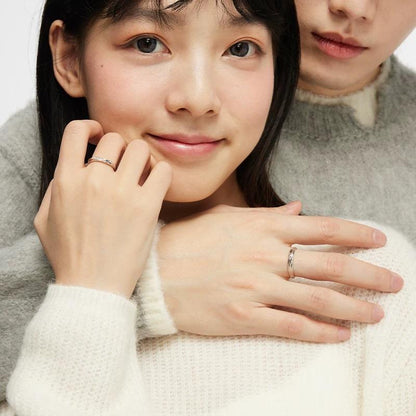 แหวนคู่รัก ปรับขนาดได้ สไตล์มินิมอล 2217