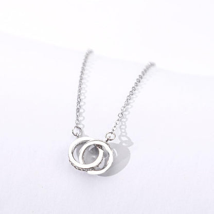สร้อยคอจี้วงแหวน Mobius วิบวับ เรียบหรู 2568