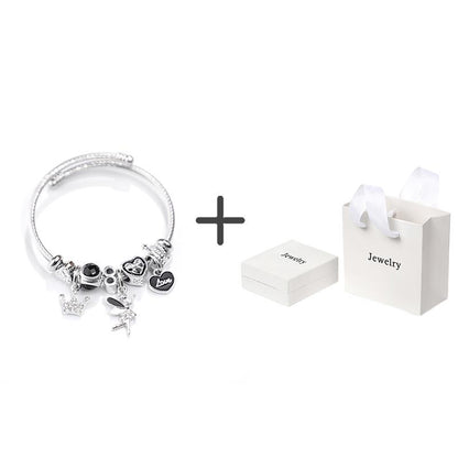 สร้อยข้อมือแฟชั่น ดีไซน์เรียวบาง พร้อมกล่องของขวัญ | Slim Fashion Bracelet with Gift Box